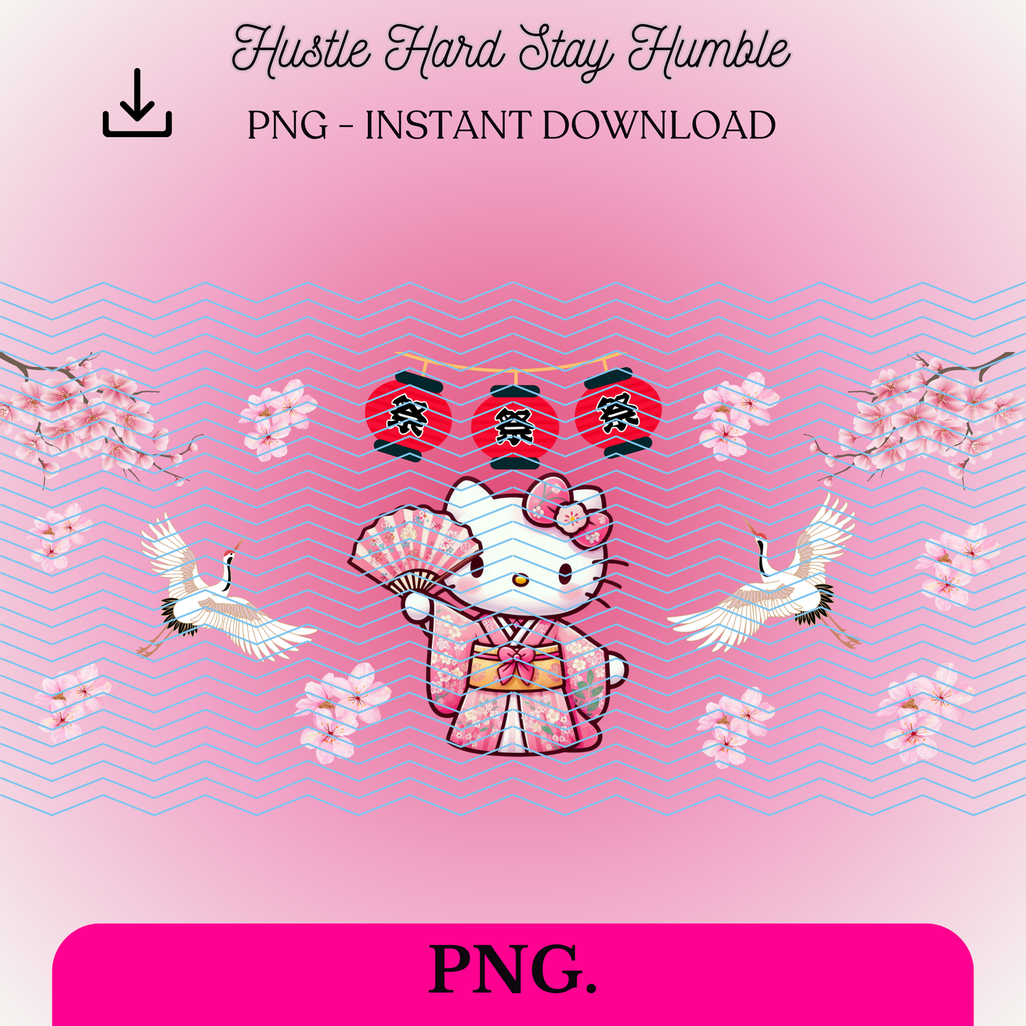 Cherry Blossoms and Hello Kitty