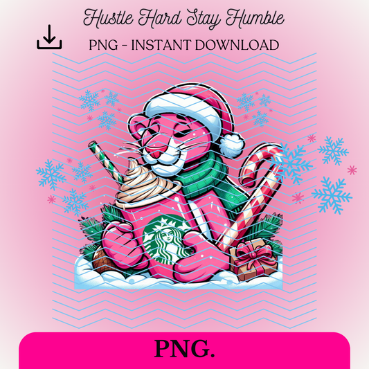 PANTHERS SNOWY LATTE DECAL