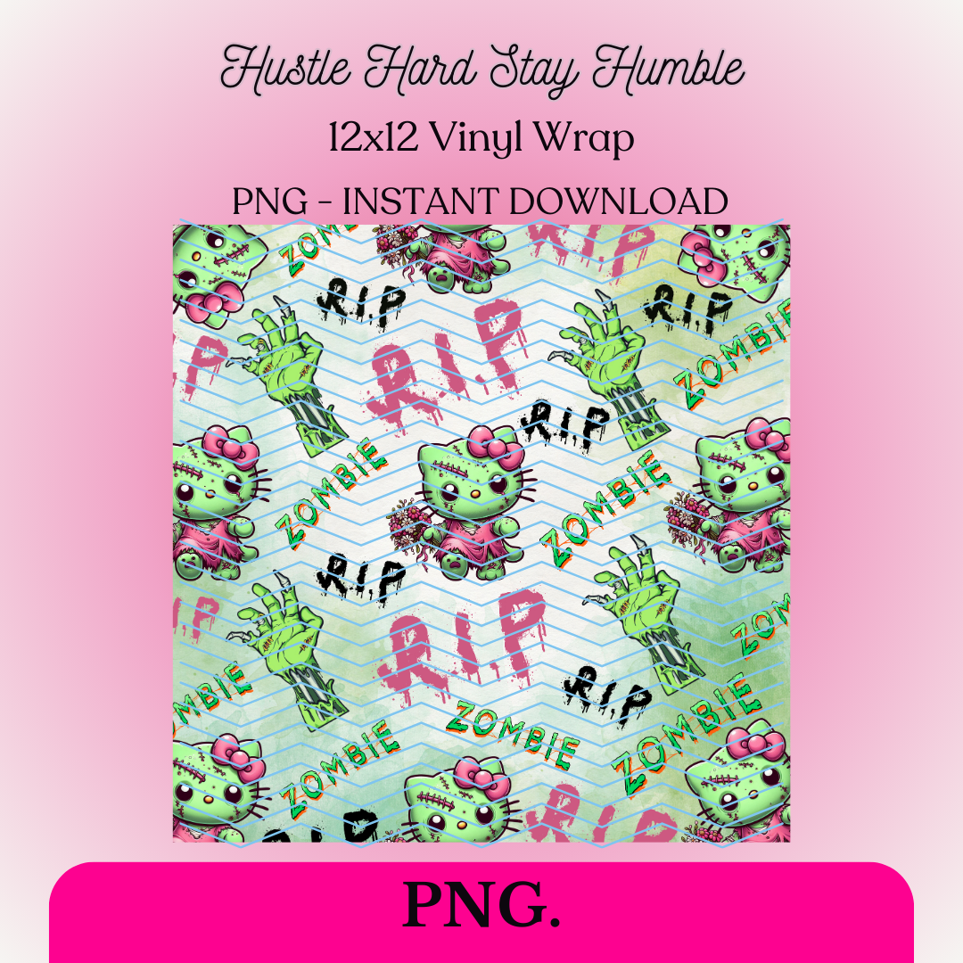 ZOMBIE KITTY SEAMLESS WRAP