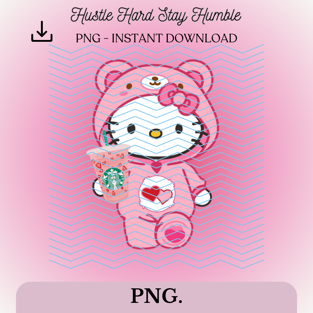 Hello Kitty Care Bear Decal