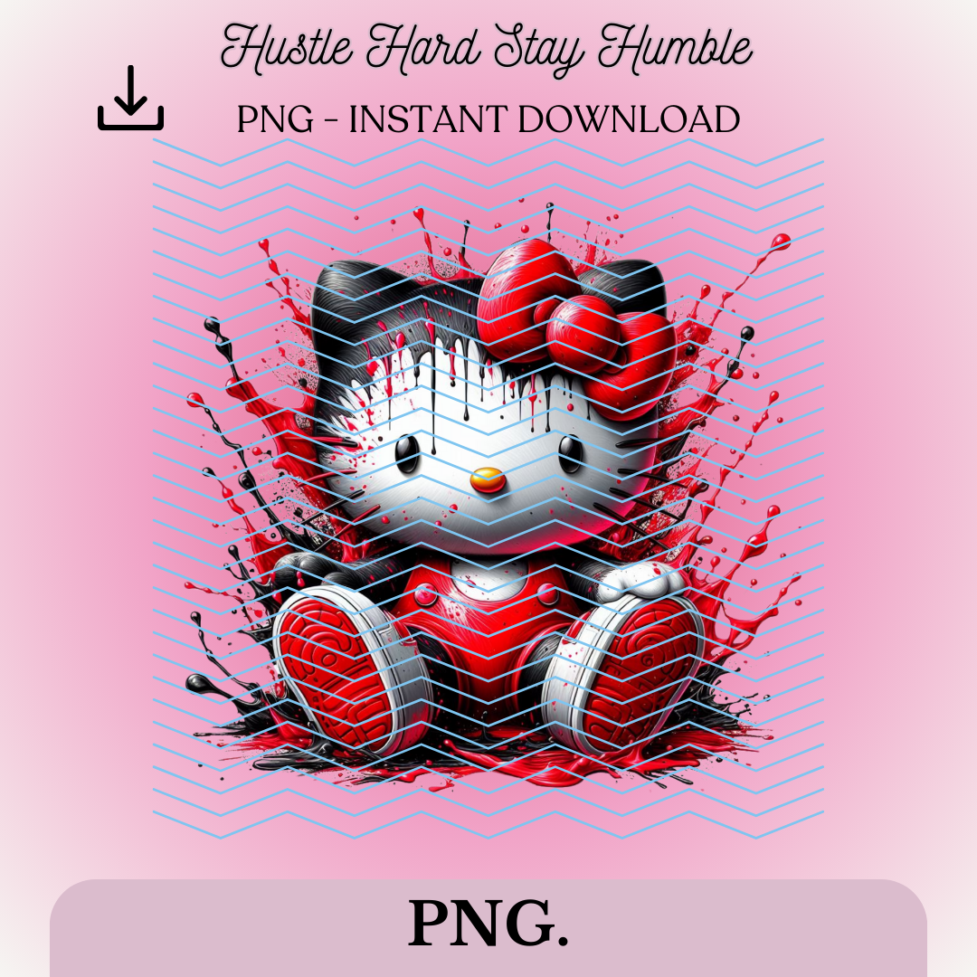 Hello Kitty Red/Black Decal