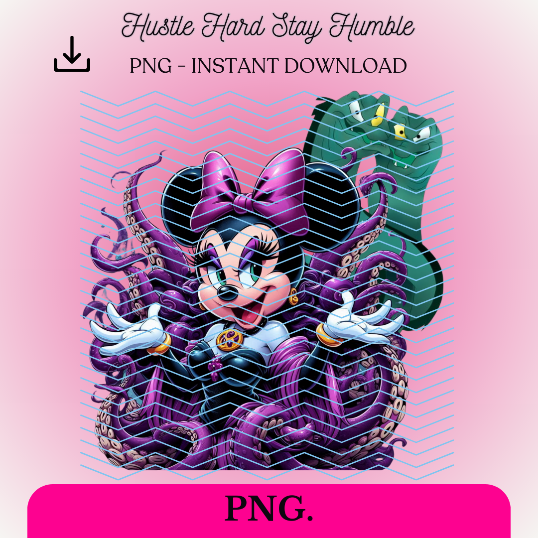 Minnie as Ursula decal