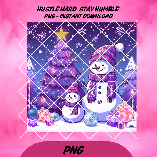 PURPLE WINTER LAND WRAP