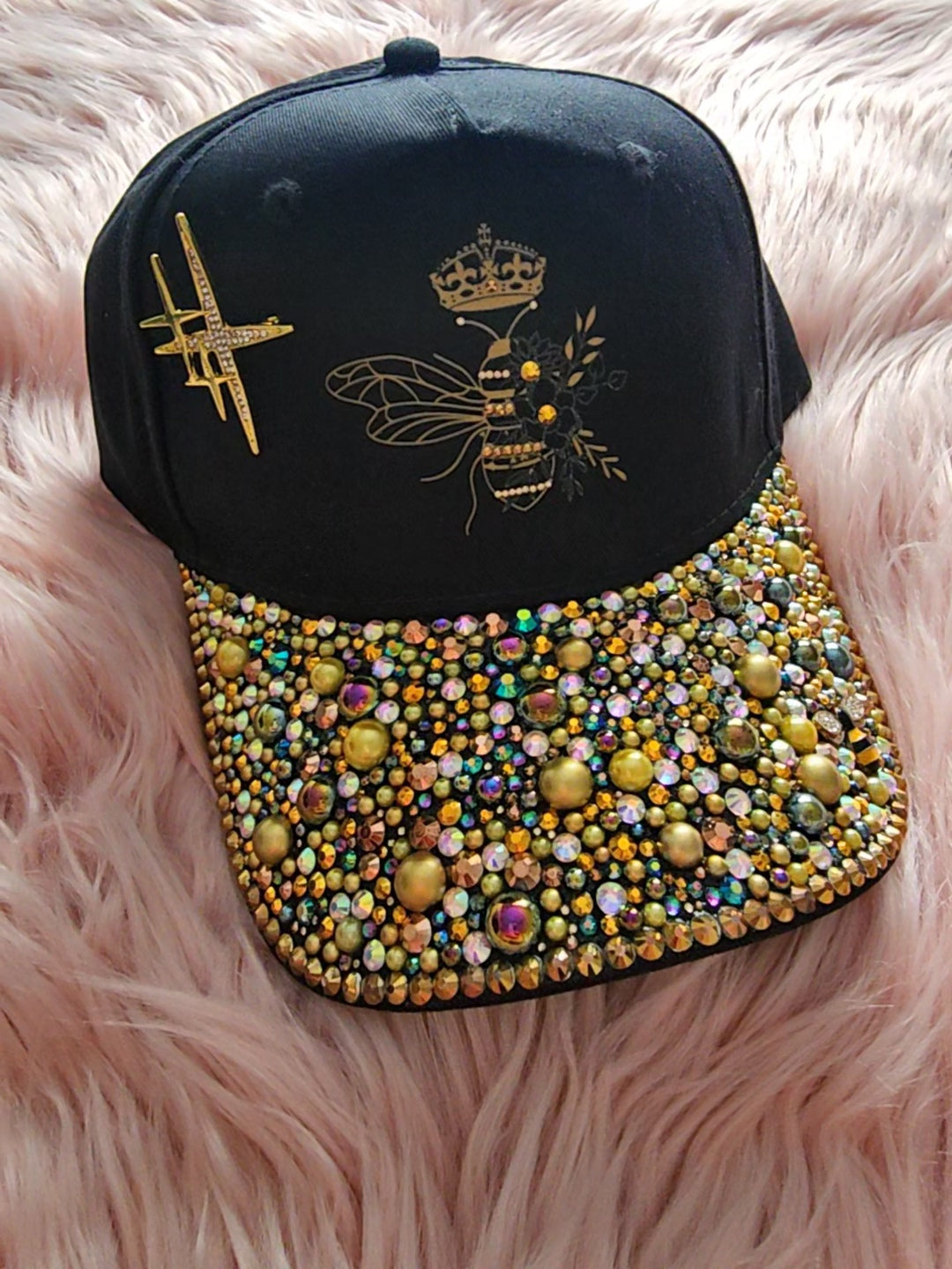 Blinged out Queen Bee Lid